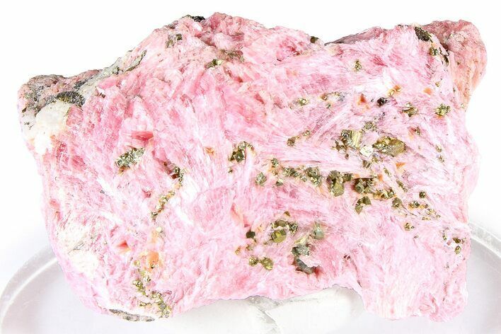 Light Pink Rhodonite with Pyrite - Peru #363188